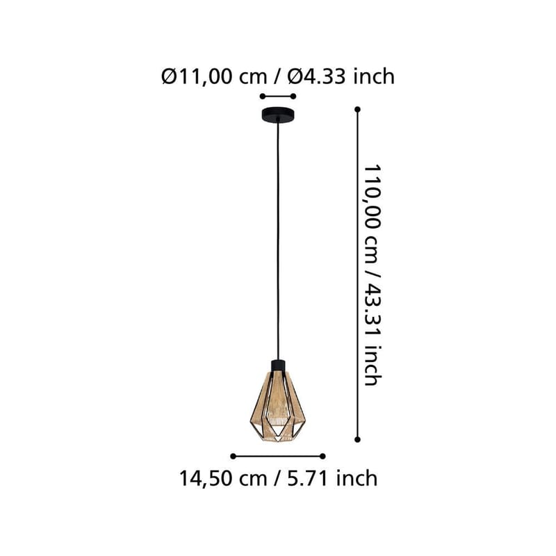 Taklampe Adwickle - 14,5 cm - Belysning - Innendørsbelysning & Lamper - Vinduslampe