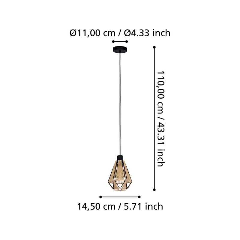 Taklampe Adwickle - 14,5 cm - Belysning - Innendørsbelysning & Lamper - Vinduslampe