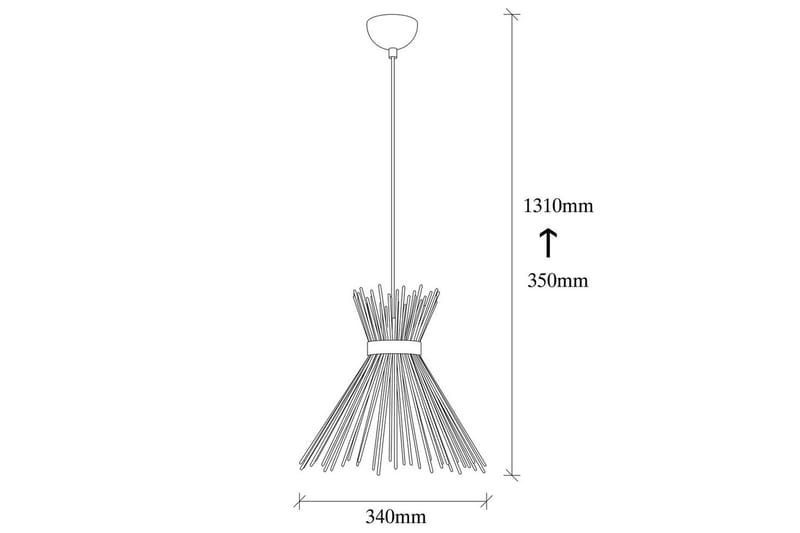 Taklampe Afroz Svart Enkeltkontakt - Enkeltkontakt - Belysning - Innendørsbelysning & Lamper - Vinduslampe