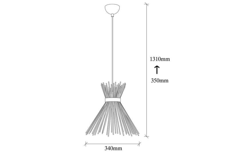 Taklampe Afroz Svart Enkeltkontakt - Enkeltkontakt - Belysning - Innendørsbelysning & Lamper - Vinduslampe