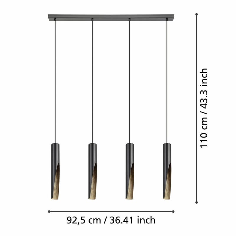 Taklampe Barbotto med 4 lamper - 6 cm - Belysning - Innendørsbelysning & Lamper - Vinduslampe