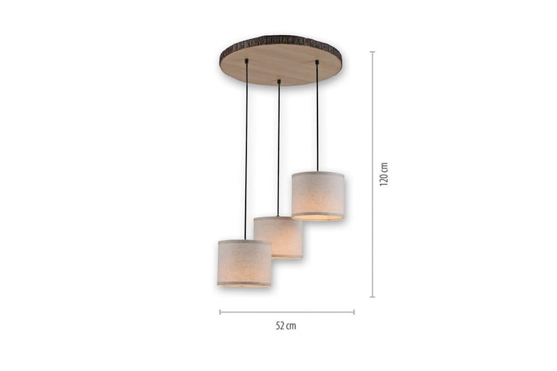 Taklampe Bark - 52x120x52 cm - Belysning - Innendørsbelysning & Lamper - Vinduslampe