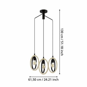 Taklampe Basildon - 61,5 cm - Belysning - Innendørsbelysning & Lamper - Vinduslampe