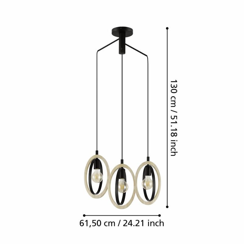 Taklampe Basildon - 61,5 cm - Belysning - Innendørsbelysning & Lamper - Vinduslampe