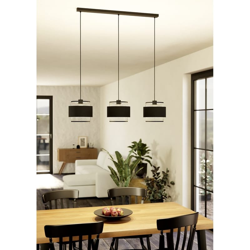 Taklampe Bazely med 3 lamper - 23 cm - Belysning - Innendørsbelysning & Lamper - Vinduslampe