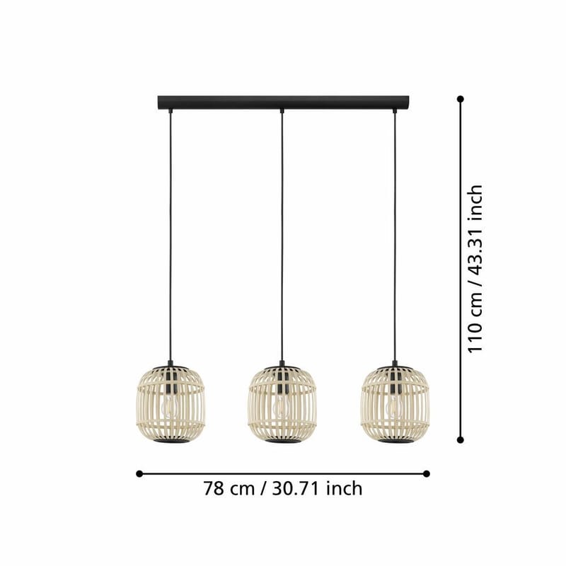 Taklampe Bordesley - 21 cm - Belysning - Innendørsbelysning & Lamper - Vinduslampe