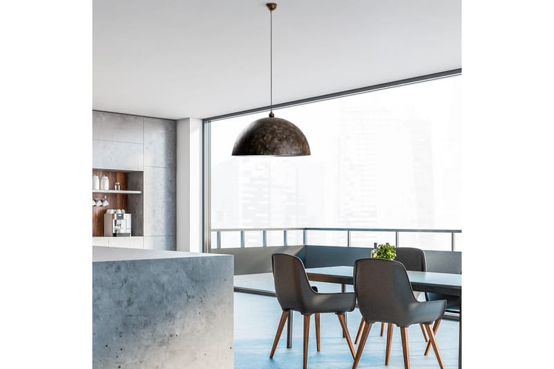 Taklampe Brena Enkelt Sokkel Antikvitet - Brun - Belysning - Innendørsbelysning & Lamper - Vinduslampe