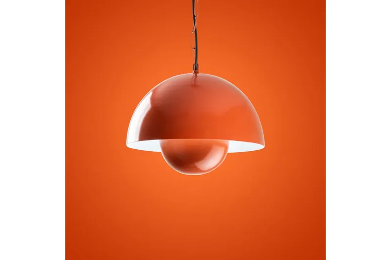 Taklampe Brena Enkelt Sokkel Oransje - Oransje - Belysning - Innendørsbelysning & Lamper - Vinduslampe
