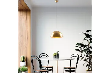 Taklampe Brena Gull Enkelt Sokkel - 30 x 30 x 111 cm - Belysning - Innendørsbelysning & Lamper - Vinduslampe