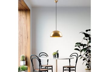 Taklampe Brena Gull Enkelt Sokkel - 30 x 30 x 111 cm - Belysning - Innendørsbelysning & Lamper - Vinduslampe