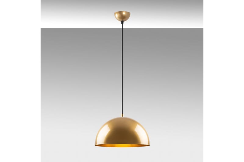 Taklampe Brena Gull Enkelt Sokkel - 30 x 30 x 111 cm - Belysning - Innendørsbelysning & Lamper - Vinduslampe