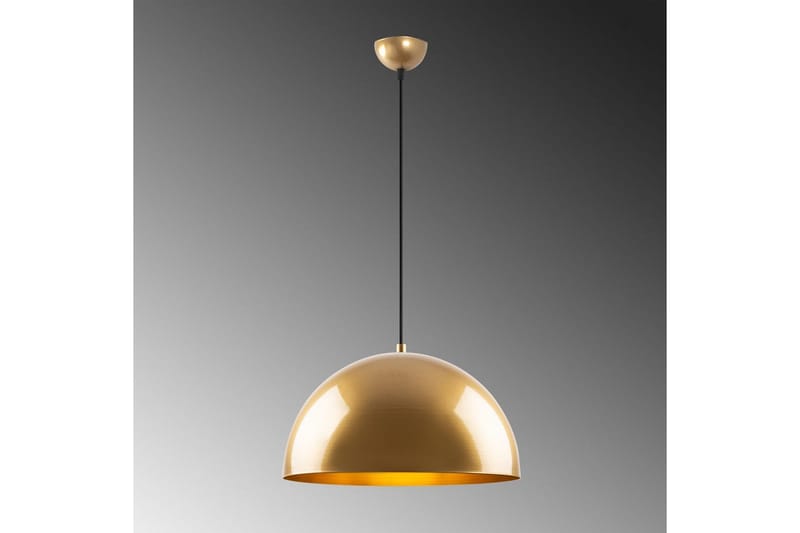 Taklampe Brena Gull Enkelt Sokkel - 40 x 40 x 116 cm - Belysning - Innendørsbelysning & Lamper - Vinduslampe