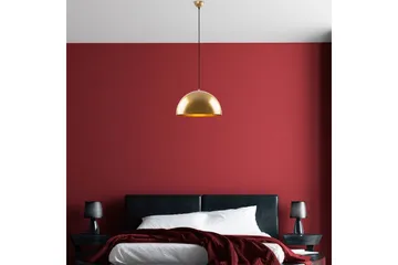 Taklampe Brena Gull Enkelt Sokkel - 40 x 40 x 116 cm - Belysning - Innendørsbelysning & Lamper - Vinduslampe