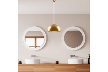Taklampe Brena Gull Enkelt Sokkel - 40 x 40 x 116 cm - Belysning - Innendørsbelysning & Lamper - Vinduslampe