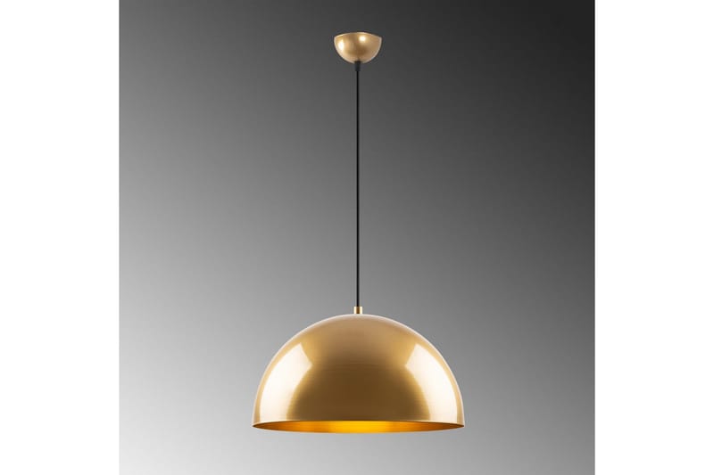 Taklampe Brena Gull Enkelt Sokkel - 40 x 40 x 116 cm - Belysning - Innendørsbelysning & Lamper - Vinduslampe