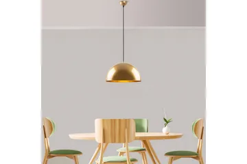 Taklampe Brena Gull Enkelt Sokkel - 40 x 40 x 116 cm - Belysning - Innendørsbelysning & Lamper - Vinduslampe