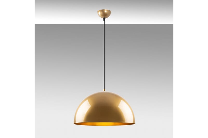 Taklampe Brena Gull Enkelt Sokkel - 40 x 40 x 116 cm - Belysning - Innendørsbelysning & Lamper - Vinduslampe