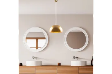 Taklampe Brena Gull Enkelt Sokkel - 40 x 40 x 116 cm - Belysning - Innendørsbelysning & Lamper - Vinduslampe