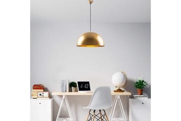 Taklampe Brena Gull Enkelt Sokkel - 50 x 50 x 121 cm - Belysning - Innendørsbelysning & Lamper - Vinduslampe