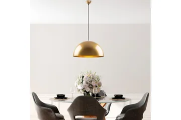 Taklampe Brena Gull Enkelt Sokkel - 50 x 50 x 121 cm - Belysning - Innendørsbelysning & Lamper - Vinduslampe