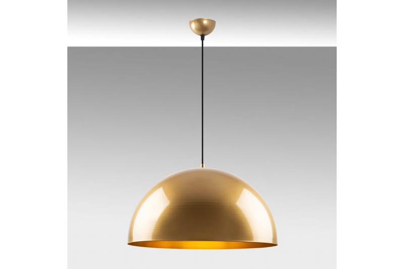 Taklampe Brena Gull Enkelt Sokkel - 50 x 50 x 121 cm - Belysning - Innendørsbelysning & Lamper - Vinduslampe