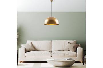 Taklampe Brena Gull Enkelt Sokkel - 50 x 50 x 121 cm - Belysning - Innendørsbelysning & Lamper - Vinduslampe