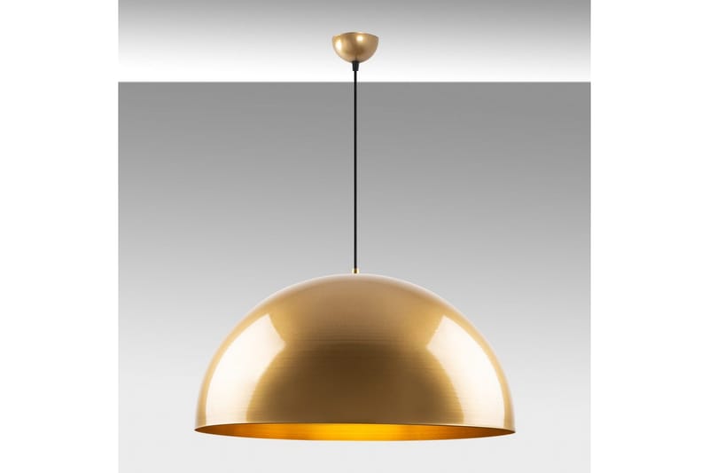 Taklampe Brena Gull Enkelt Sokkel - 60 x 60 x 126 cm - Belysning - Innendørsbelysning & Lamper - Vinduslampe
