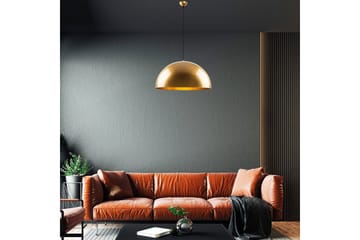 Taklampe Brena Gull Enkelt Sokkel - 60 x 60 x 126 cm - Belysning - Innendørsbelysning & Lamper - Vinduslampe