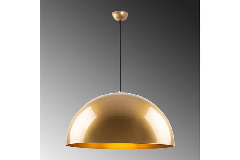 Taklampe Brena Gull Enkelt Sokkel - 60 x 60 x 126 cm - Belysning - Innendørsbelysning & Lamper - Vinduslampe