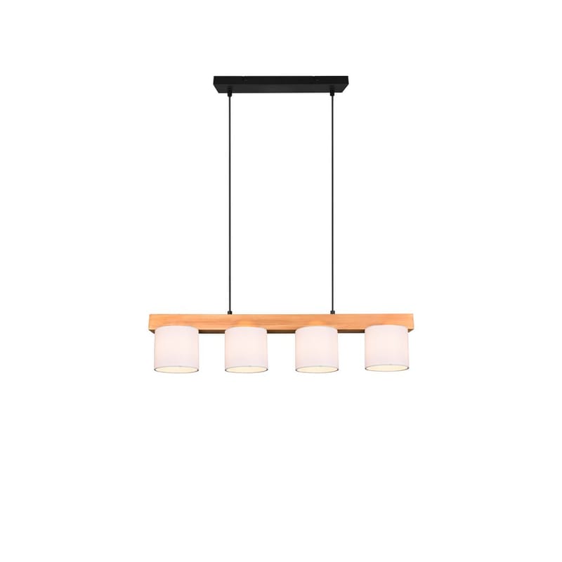 Taklampe Cameron - Hvit/tre - Belysning - Innendørsbelysning & Lamper - Vinduslampe