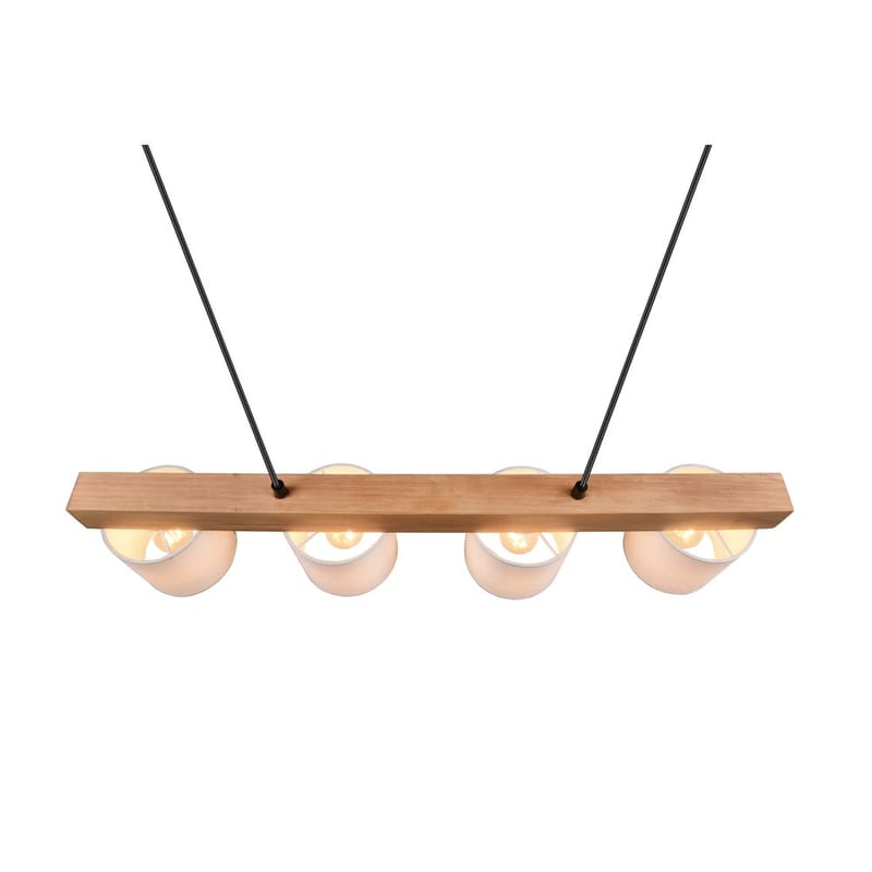 Taklampe Cameron - Hvit/tre - Belysning - Innendørsbelysning & Lamper - Vinduslampe