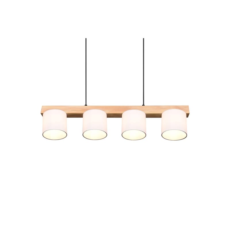 Taklampe Cameron - Hvit/tre - Belysning - Innendørsbelysning & Lamper - Vinduslampe