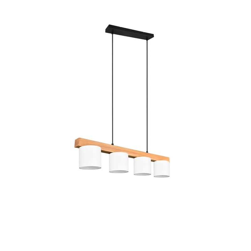 Taklampe Cameron - Hvit/tre - Belysning - Innendørsbelysning & Lamper - Vinduslampe