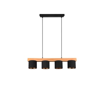 Taklampe Cameron - Svart/tre - Belysning - Innendørsbelysning & Lamper - Vinduslampe