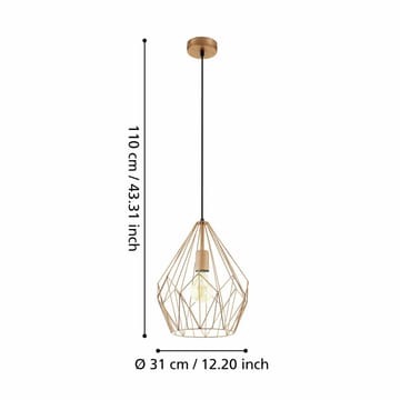 Taklampe Carlton - Kobber - Belysning - Innendørsbelysning & Lamper - Vinduslampe