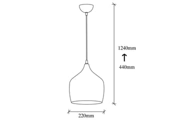 Taklampe Chichela enkel svart - Svart - Belysning - Innendørsbelysning & Lamper - Vinduslampe