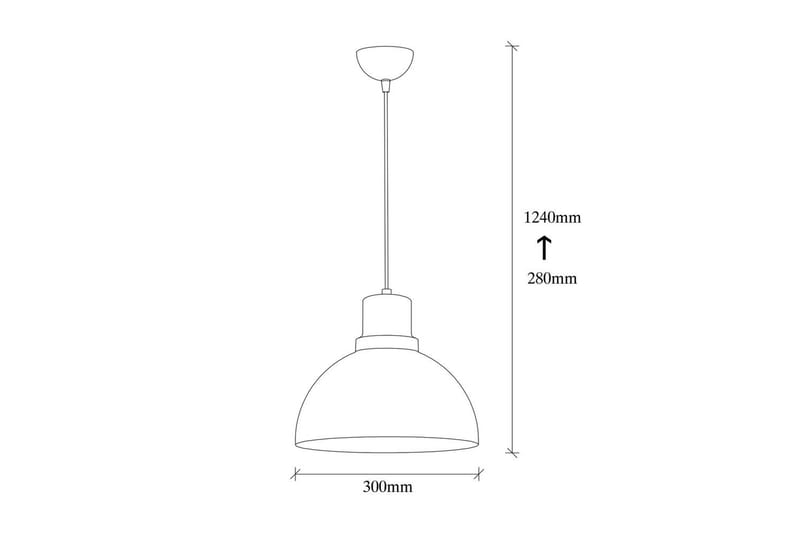 Taklampe Chichelai Single Svart - Svart - Belysning - Innendørsbelysning & Lamper - Vinduslampe