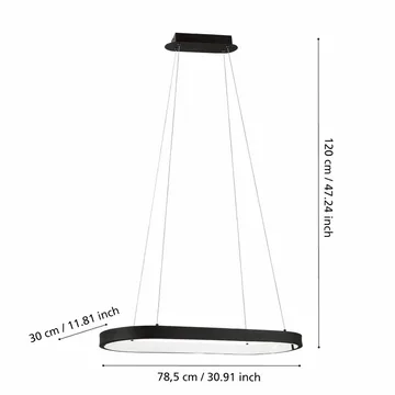 Taklampe Codriales - 30 cm - Belysning - Innendørsbelysning & Lamper - Vinduslampe