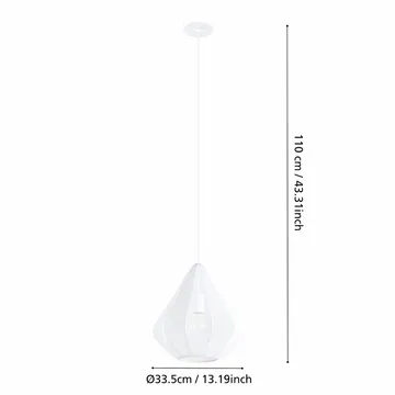 Taklampe Dolwen - Hvit, 335 mm - Belysning - Innendørsbelysning & Lamper - Vinduslampe