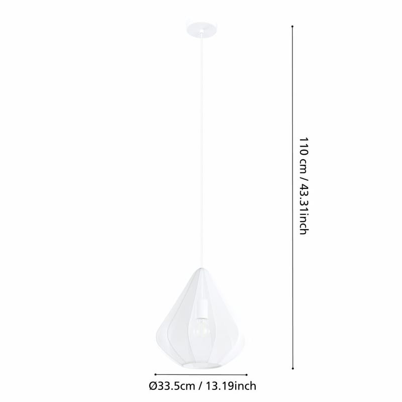 Taklampe Dolwen - Hvit, 335 mm - Belysning - Innendørsbelysning & Lamper - Vinduslampe
