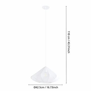 Taklampe Dolwen - Hvit, 425 mm - Belysning - Innendørsbelysning & Lamper - Vinduslampe