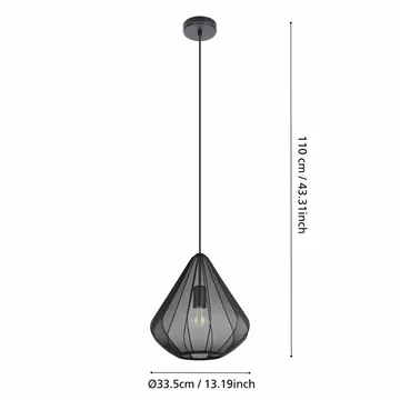 Taklampe Dolwen - Sort, 335 mm - Belysning - Innendørsbelysning & Lamper - Vinduslampe