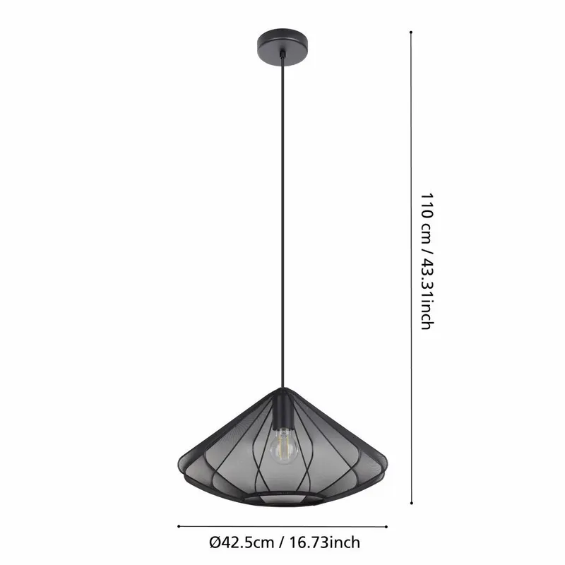 Taklampe Dolwen - Sort, 425 mm - Belysning - Innendørsbelysning & Lamper - Vinduslampe