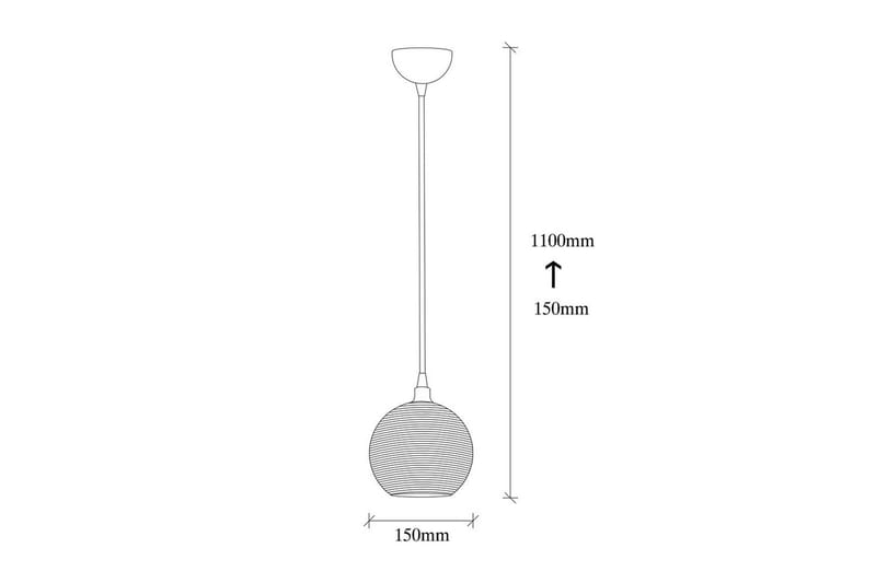 Taklampe Elra Gul / Vintage - Gul / Vintage - Belysning - Innendørsbelysning & Lamper - Vinduslampe