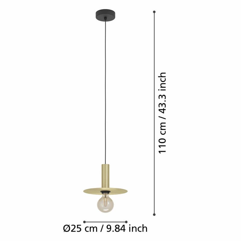 Taklampe Escandell - 25 cm - Belysning - Innendørsbelysning & Lamper - Vinduslampe