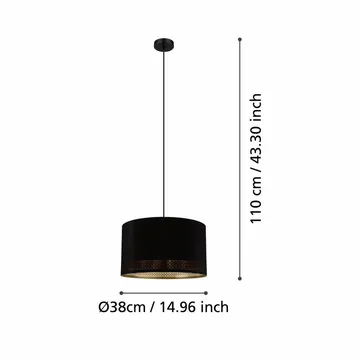 Taklampe Esteperra - 38 cm - Belysning - Innendørsbelysning & Lamper - Vinduslampe