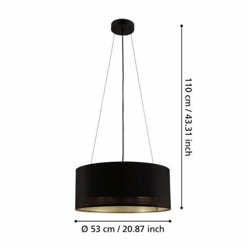 Taklampe Esteperra med 3 lamper - 53 cm - Belysning - Innendørsbelysning & Lamper - Vinduslampe