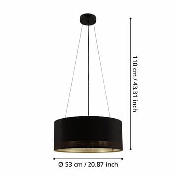 Taklampe Esteperra med 3 lamper - 53 cm - Belysning - Innendørsbelysning & Lamper - Vinduslampe