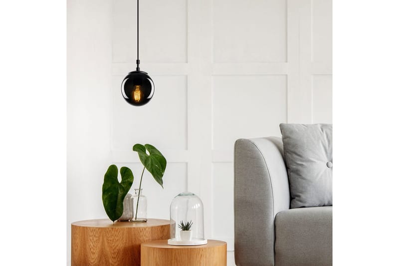 Taklampe Giuseppe Svart / Røyk - Svart / Røyk - Belysning - Innendørsbelysning & Lamper - Vinduslampe