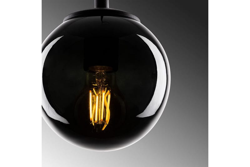 Taklampe Giuseppe Svart / Røyk - Svart / Røyk - Belysning - Innendørsbelysning & Lamper - Vinduslampe